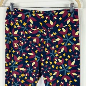 Lularoe Tall and Curvy Leggings Womens Floral Tulip Print 12-18